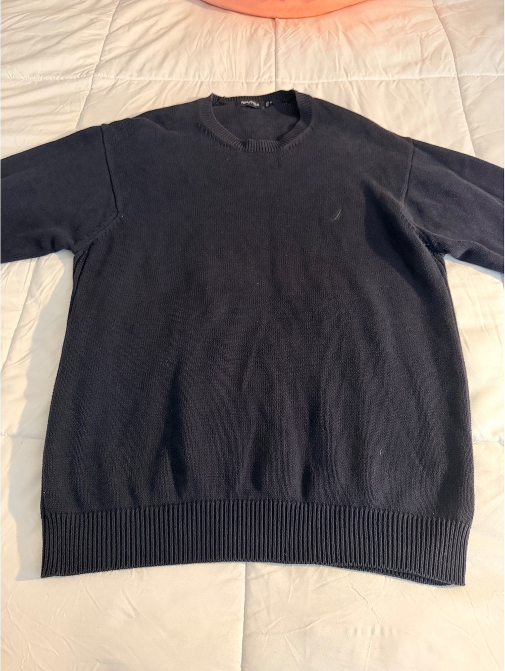 Nautica Men's XL Navy Blue Crew Neck Sweater